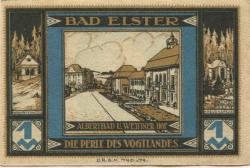 Elster (Bad) - Sparkasse - 24.6.1922 - 1 Mark 