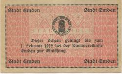 Emden - Stadt - - 1.2.1919 - 10 Mark
