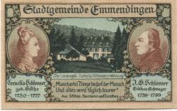 Emmendingen - Stadt - 1.10.1921 - 50 Pfennig