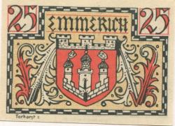 Emmerich - Stadt - 1.12.1920 - 25 Pfennig