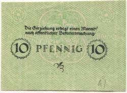 Erlangen - Stadt - 29., 31.10.1918 - 10 Pfennig