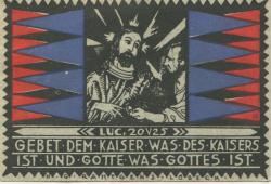 Eutin - Evangelisch-Lutherische Landeskirche des Landesteiles Lübeck - 1.10.1921 - 75 Pfennig 