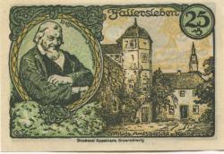Fallersleben (heute: Wolfsburg) - Stadt - 1.10.1920 - 1.10.1921 - 25 Pfennig 