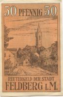 Feldberg - (heute: Feldberger Seenlandschaft) - Stadt - - 31.5.1922 - 50 Pfennig 