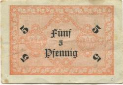 Festenberg (heute: PL-Twardogora) - Einkaufsgenossenschaft Festenberger Kolonialwarenhändler eGmbH - -- - 5 Pfennig 