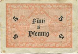 Festenberg (heute: PL-Twardogora) - Einkaufsgenossenschaft Festenberger Kolonialwarenhändler eGmbH - -- - 5 Pfennig