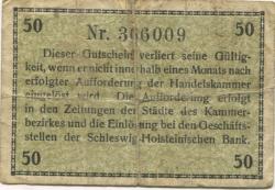 Flensburg - Handelskammer - -- - 50 Pfennig