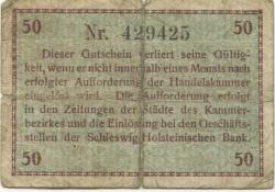 Flensburg - Handelskammer - -- - 50 Pfennig 