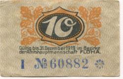 Flöha - Amtshauptmannschaft -  - 31.12.1919 - 10 Pfennig 