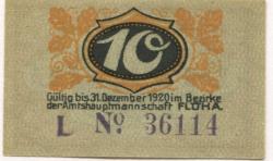 Flöha - Amtshauptmannschaft -  - 31.12.1920 - 10 Pfennig 