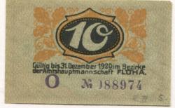 Flöha - Amtshauptmannschaft -  - 31.12.1920 - 10 Pfennig 