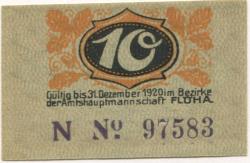 Flöha - Amtshauptmannschaft -  - 31.12.1920 - 10 Pfennig 