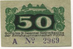 Flöha - Amtshauptmannschaft -  - 31.12.1920 - 50 Pfennig 