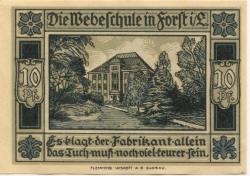 Forst - Stadt - 1.7.1921 - 10 Pfennig 
