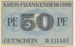 Frankenberg - Kreis - 12.11.1918 - 50 Pfennig 