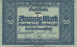 Frankenberg - Kreis - 5.11.1922 - 20 Mark 