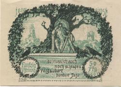 Frankenhausen - Stadt - 19.6.1921 - 31.7.1921 - 50 Pfennig