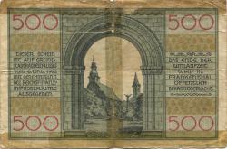 Frankenthal - Stadt - 6.10.1922 - 500 Mark