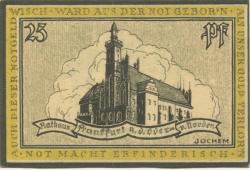 Frankfurt - Stadt - 1921 - 25 Pfennig