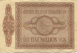 Frankfurt - Stadt - 1.8.1923 - 1 Million Mark 