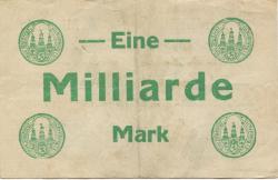 Freiberg - Stadt - 4.10.1923 - 1 Milliarde Mark
