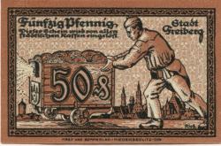 Freiberg - Stadt - - 31.12.1918 - 50 Pfennig