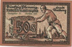 Freiberg - Stadt - - 31.12.1918 - 50 Pfennig