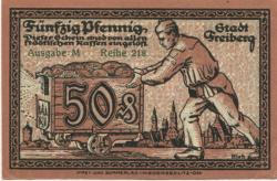 Freiberg - Stadt - - 31.12.1918 - 50 Pfennig