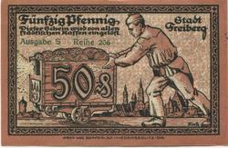 Freiberg - Stadt - - 31.12.1918 - 50 Pfennig 