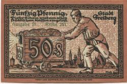 Freiberg - Stadt - - 31.12.1918 - 50 Pfennig