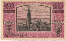 Freiburg - Stadt - 15.2.1919 - 50 Pfennig