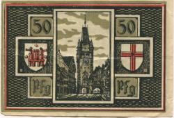 Freiburg - Stadt - September 1921 - 50 Pfennig 