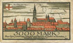 Freiburg - Stadt - 7.2.1923 - 5000 Mark 