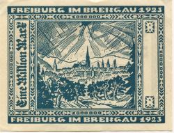 Freiburg - Stadt - 25.8.1923 - 1 Million Mark