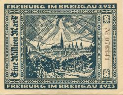 Freiburg - Stadt - 25.8.1923 - 1 Million Mark