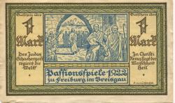 Freiburg - Deutsche Passionsspiele, Festspielleitung - 1.3.1922 - 1.10.1922 - 1 Mark