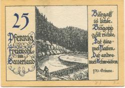 Freienohl (heute: Meschede) - Freiheit - -- - 25 Pfennig