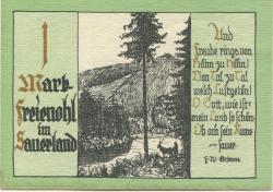 Freienohl (heute: Meschede) - Freiheit - -- - 1 Mark