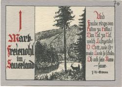 Freienohl (heute: Meschede) - Freiheit - -- - 1 Mark