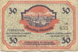 Friedrichroda - Stadt - -- - 30 Pfennig