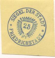 Friedrichstadt - Stadt - -- - 25 Pfennig