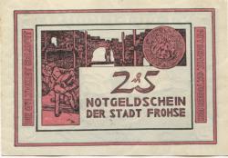 Frohse (heute: Schönebeck) - 1.5.1921 - 25 Pfennig