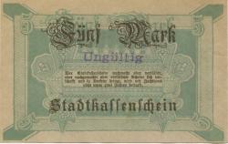 Fürstenwalde - Stadt - 3.12.1918 - 1.2.1919 - 5 Mark