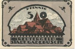 Gadebusch - Stadt - - 31.12.1921 - 50 Pfennig 