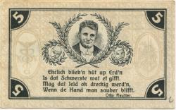 Gardelegen - Kaufmännischer Verein eV - 1.1.1921 - 1.1.1922 - 5 Pfennig 