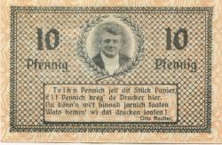 Gardelegen - Kaufmännischer Verein eV - 1.3.1921 - 1.4.1922 - 10 Pfennig 