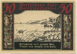 Geestemünde (heute: Bremerhaven) -Institut für Seefischerei - - 24.11.1921 - 50 Pfennig 