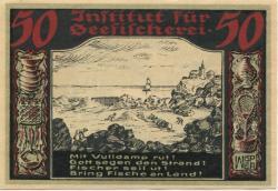 Geestemünde (heute: Bremerhaven) -Institut für Seefischerei - - 24.11.1921 - 50 Pfennig