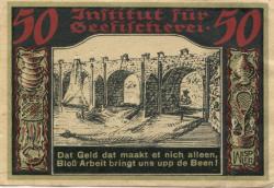 Geestemünde (heute: Bremerhaven) -Institut für Seefischerei - - 24.11.1921 - 50 Pfennig 