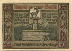 Geisa - Stadt - 1921 - 25 Pfennig 